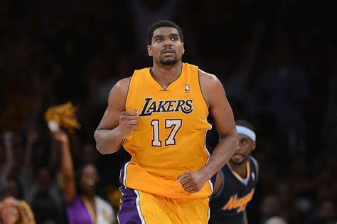 Center Andrew Bynum played 8 seasons for 3 teams. Bynum's career averages were 11.5 points, 7.7 rebounds, and 1.2 assists in 418 regular season games. He was selected to play in 1 All-Star Game.